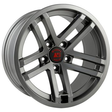   Felni Jesse Spade Speichen Gunmetall 9 x 17 ET -12 Jeep Wrangler JK, JL