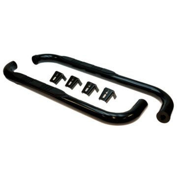   Oldalvédelem szett Ø 75 mm fekete Trittauflage - Jeep Wrangler TJ 96 - 06