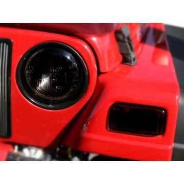   Füstölt üvegfedő Lámpa és Irányjelző elől Jeep Wrangler TJ 96-06