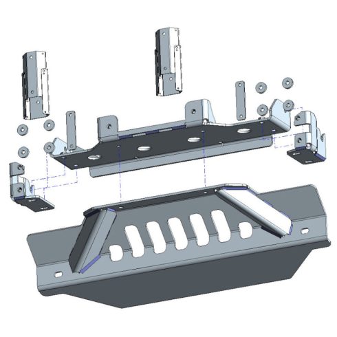 Kábelcsörlő készlet Jeep Wrangler JL WARN Zeon10 Platinum 16-6620-ULTI