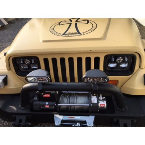 Fényszoró LED J.W. Speaker 8700" EVO II Jeep Wrangler YJ + Cherokee XJ - szett