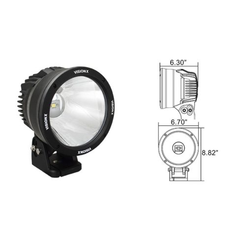 LED CANNON 50W távolsági fényszóró munkalámpa 10°-os készlet E-jelöléssel