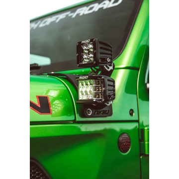   Fényszórótartó távtartó készlet Rigid Industries Cowl Mount 2. lámpa Jeep Wrangler JL 18-