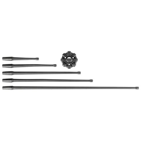 Antenna 9" - 23 cm Antenna Elite Reflex Jeep Wrangler JK JL JT 07- Rugged Ridge 17212.42