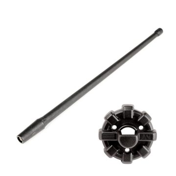   Antenna 13" - 33 cm Antenna Elite Reflex Jeep Wrangler JK JL JT 07- Rugged Ridge 17212.43