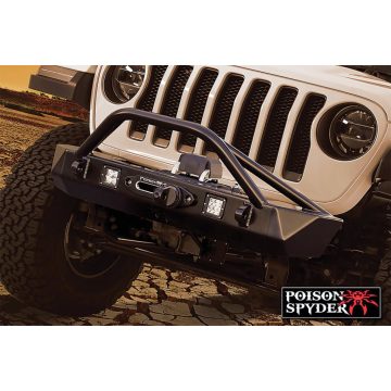   Első lökhárító Bruiser fekete Jeep Wrangler JL 18- Poison Spyder 19-57-010DBTP1 