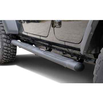   Oldalvédelem  4" fekete Jeep Wrangler JL 18- 4-Ajtó 4-Inch Side Step