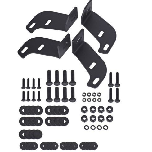 Oldalvédelem acél fekete versenktem Tritt Jeep Wrangler JL 18- 2-Ajtó TÜV 28198