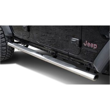   Oldalvédelem Edelstahl rund 4" Jeep Wrangler JL 18- 4-Ajtó TÜV