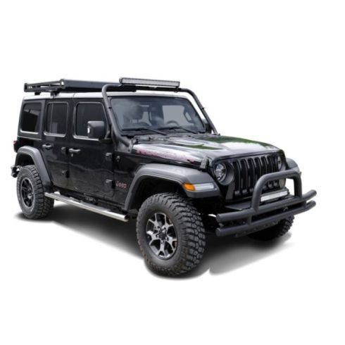 Oldalvédelem Edelstahl rund 4" Jeep Wrangler JL 18- 4-Ajtó TÜV