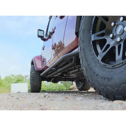 Futódeszka matt fekete szerkezetű Rock Rails Jeep Gladiator JT 2019-