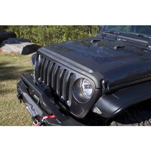 Szélvédő védelem fekete Jeep Wrangler JL 18- Autoventshade 436148 A