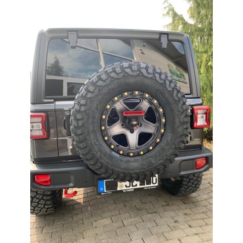 Csomagtérajtó csuklópánt Csomagtérajtó csuklópánt nehéz teherbírású Jeep Wrangler JL 18- Teraflex 4838900 Alpha HD csuklós pótkerék tartókészlet
