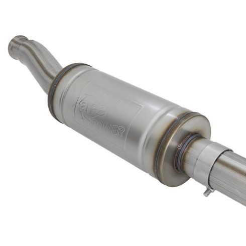 Kipufogó, polírozott rozsdamentes acél 3" Jeep Wrangler JL 18- 4 ajtós aFe Power 49-48068 Rock Basher 3" 409 Rozsdamentes acél Cat hátsó kipufogó