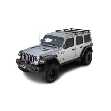   Tetőcsomagtartó RHINO RACK HEAVY DUTY fekete 1500MM BACKBONE+RCL Jeep Wrangler JL 18- 4-Ajtó 50-10JB0882