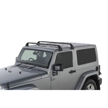   Tetőcsomagtartó Jeep Wrangler JK JL 07- 2 ajtós Rhino-Rack SG60 ereszcsatornára szerelhető Vortex 2 rúd tetőcsomagtartó 07- Wrangler JK & JL számára