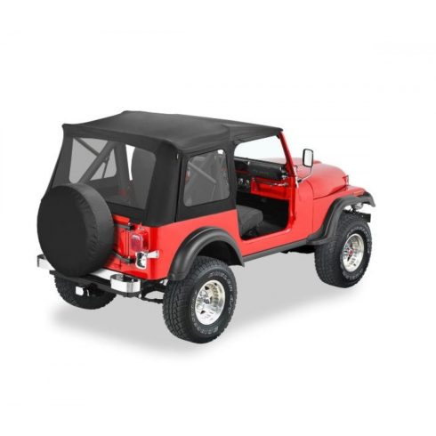 Softtop Supertop ajtó nélkül/ fekete denim Jeep Wrangler YJ 87 - 95
