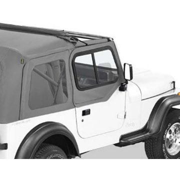   Felső rész tolható üveggel Charcoal passend alle Supertops és Sunrider - Wrangler YJ 88 - 95