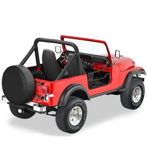 Bestop satén acél félajtó pár Jeep CJ + Wrangler YJ 80-95 51808-01