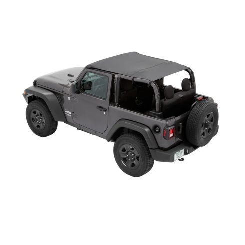 Header Safari Bikini Top Black Diamond Jeep Wrangler JL: 18 - 2 ajtós