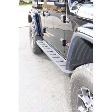   Oldalvédelem  acél fekete Bed Liner Finish Jeep Wrangler JL 2018- 4-Ajtó Go Rhino 63450673T