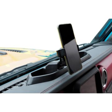   Tárolórekesz mobiltelefon-tartóval Jeep Wrangler JL Jeep Gladiator JT-hez