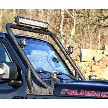   Fényszóró tartó "Black Rock" fekete TÜV Jeep Wrangler JL 18- 8050