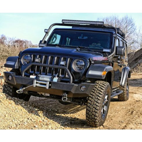 Fényszóró tartó "Black Rock" fekete TÜV Jeep Wrangler JL 18- 8050