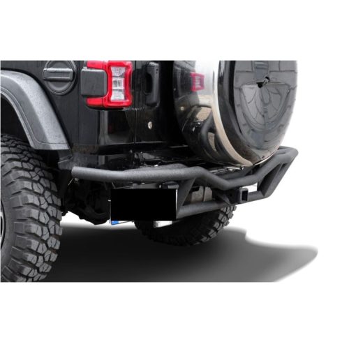 Hátsó lökhárító Black Rock acél fekete Jeep Wrangler JL 18- TÜV Gutachten