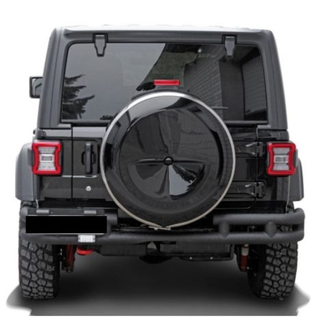 Hátsó lökhárító Doppelrohr Black Rock acél fekete Jeep Wrangler JL 18- TÜV