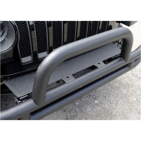 Első lökhárító Doppelrohr acél fekete Jeep Wrangler JL 18-  TÜV!