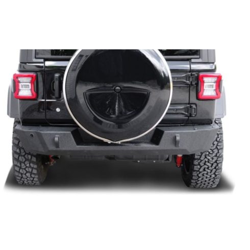 Hátsó lökhárító acél fekete Jeep Wrangler JL 18- TÜV
