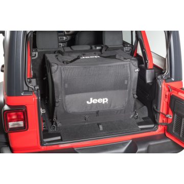   Összecsukható dobozos kutyadoboz a csomagtartóhoz Jeep Wrangler JL 18- Mopar 82213729A Összecsukható Pet Kennel 18- Jeep Wrangler JL számára