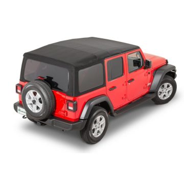   Softtop készlet fekete Fenstern Jeep Wrangler JL 18- 2-Ajtó Mopar 82215147 82215804 