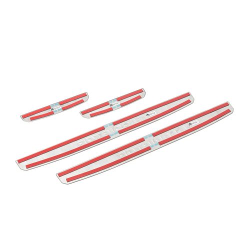 Rozsdamentes acél küszöbléc Jeep Wrangler Gladiator JT 20- Mopar 82215552AC rozsdamentes acél bejárati védőburkolatok 20-os Jeep Gladiatorhoz