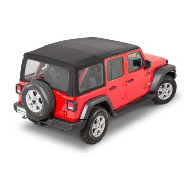   Softtop készlet fekete klaren Fenstern Jeep Wrangler JL 18- 4-Ajtó Mopar 82215916