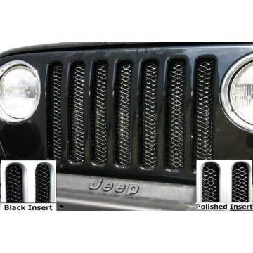   Hűtővédelem hűtőrácshoz fekete grill mögött 3D Jeep Wrangler TJ 97-06 RAMPAGE 86514