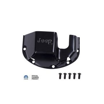   Diferenciál védelem Fedél Jeep® Logo fekete Dana 44 BJ 70-17 DMC-16597.44