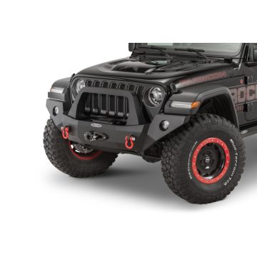   Első lökhárító starr   és Csörlő lemez Jeep Wrangler JL 18- Rock-Slide Engineering FB-F-100-JL Rigid elsőBumper with Bullbar & Winch Plate for 18- Wrangler JL