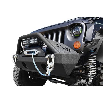   Első lökhárító Stubby fekete Jeep Wrangler JK JL 07- DV8 Offroad FBSHTB-15 FS-15 Hammer elsőStubby Bumper for 07- Jeep Wrangler JK and JL