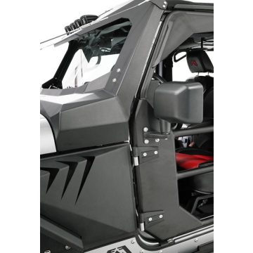   Visszapillantó tükör szett fekete Jeep Wrangler JK JL 07- Fab Fours JK1032-1 