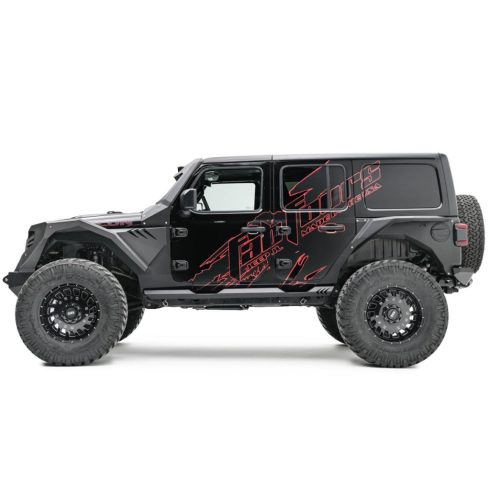 Sárvédő Grumper szett fekete Jeep Wrangler JL 18- Fab Fours JL4600-1 