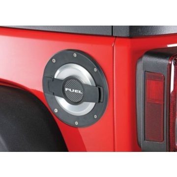   Tank fedél nyílás aluminium csiszolt fekete Jeep Wrangler JK 07- DRAKE