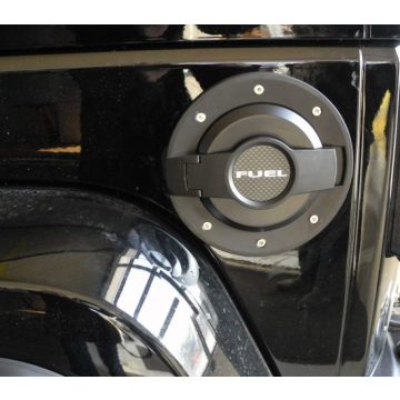   Tank fedél nyílás aluminium fekete Jeep Wrangler JK 07- DRAKE