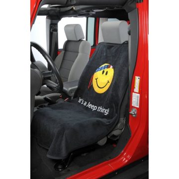   Üléshuzat  fekete Smiley Insync Seat Armour Smiley Face with Bandanna "it's a Jeep thing!" Seat Towels