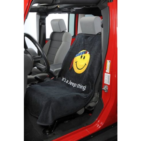 Üléshuzat  fekete Smiley Insync Seat Armour Smiley Face with Bandanna "it's a Jeep thing!" Seat Towels