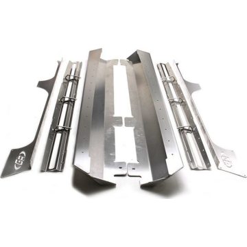   Oldalvédelem aluminium Jeep Wrangler JK 4-Ajtós 07-18 TÜV Genjobb RCG-8104 