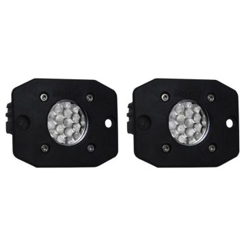   LED Rigid Fényszoró Versenkbar 1000 Lumen RIGID Flood Diffused Backup szett Flush Mount Ignite RIGID 20641