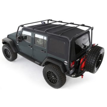 Tetőcsomagtartó fekete Jeep Wrangler JK Unlimited 07-16