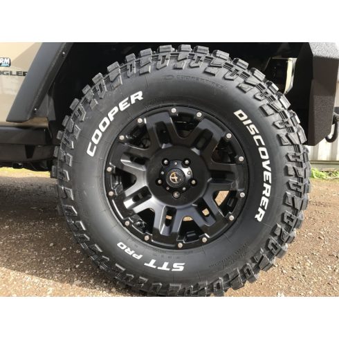 Alumínium felni AX 9 x 17 ET +18 fekete ATX sorozatú kerekes Jeep Wrangler JL AX200 KMC VAS FEKETE